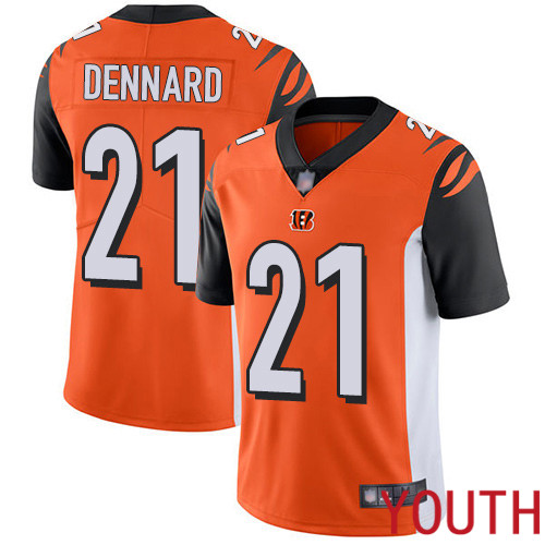 Cincinnati Bengals Limited Orange Youth Darqueze Dennard Alternate Jersey NFL Footballl #21 Vapor Untouchable